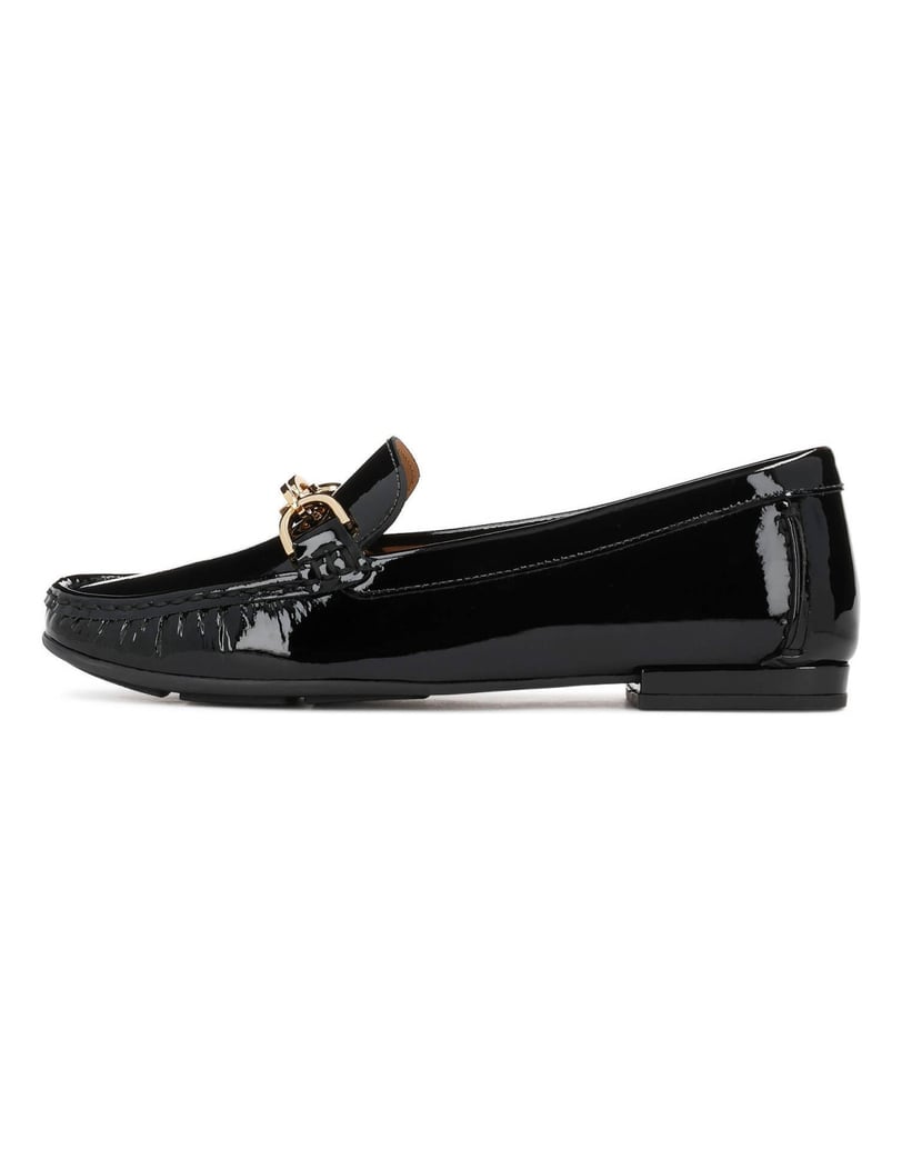 Kazar-Lacquered-black-moccasins-černá