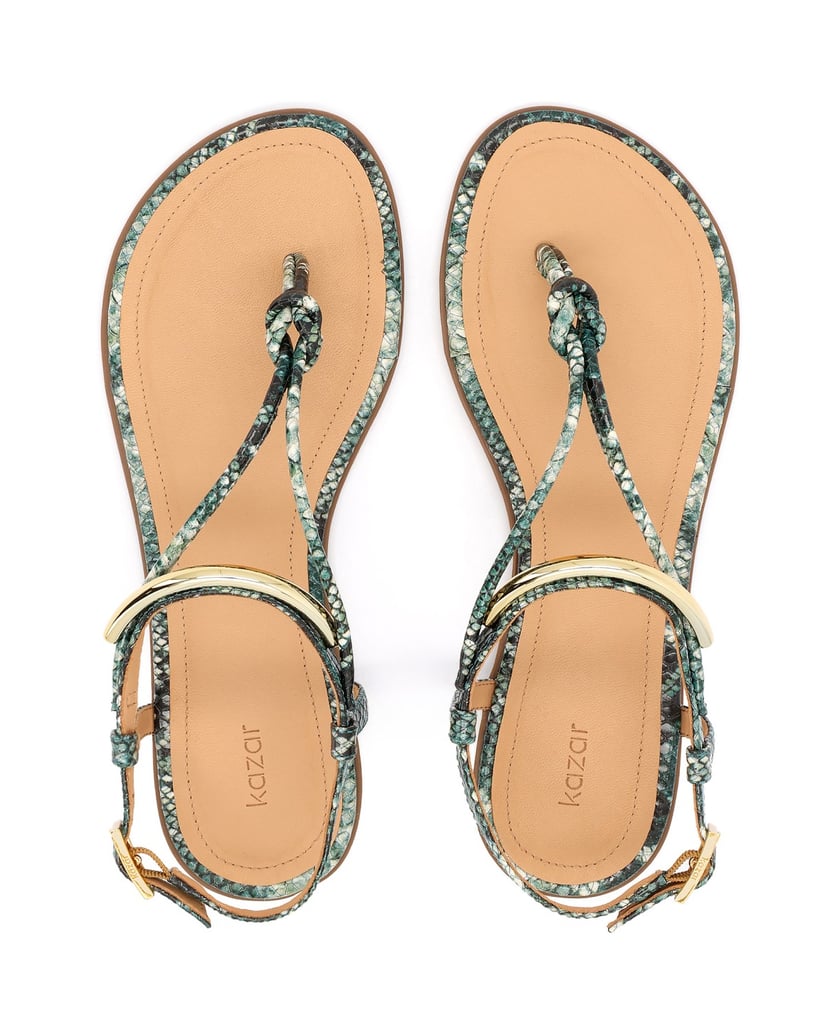 Kazar-Sandals-in-a-unique-pattern-zelená
