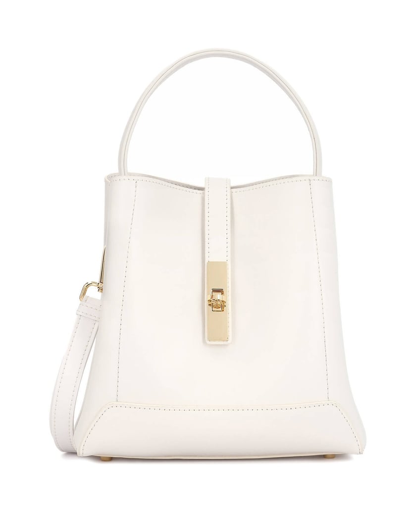 Kazar-Handbag-with-decorative-clasp-and-chain-biela