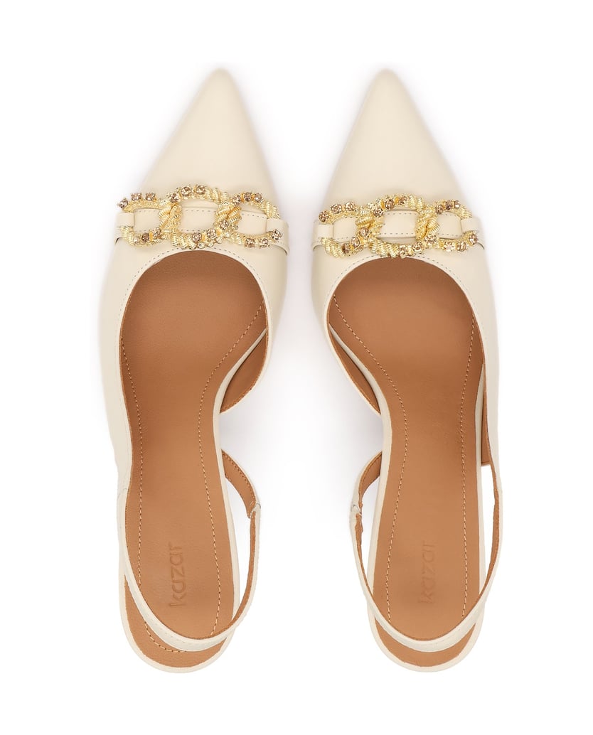 Kazar-Slingback-pumps-in-a-shade-of-broken-white-with-jewelry-embellishment-biela
