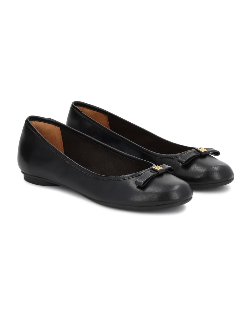 Kazar-Classic-black-ballerinas-with-bows-černá