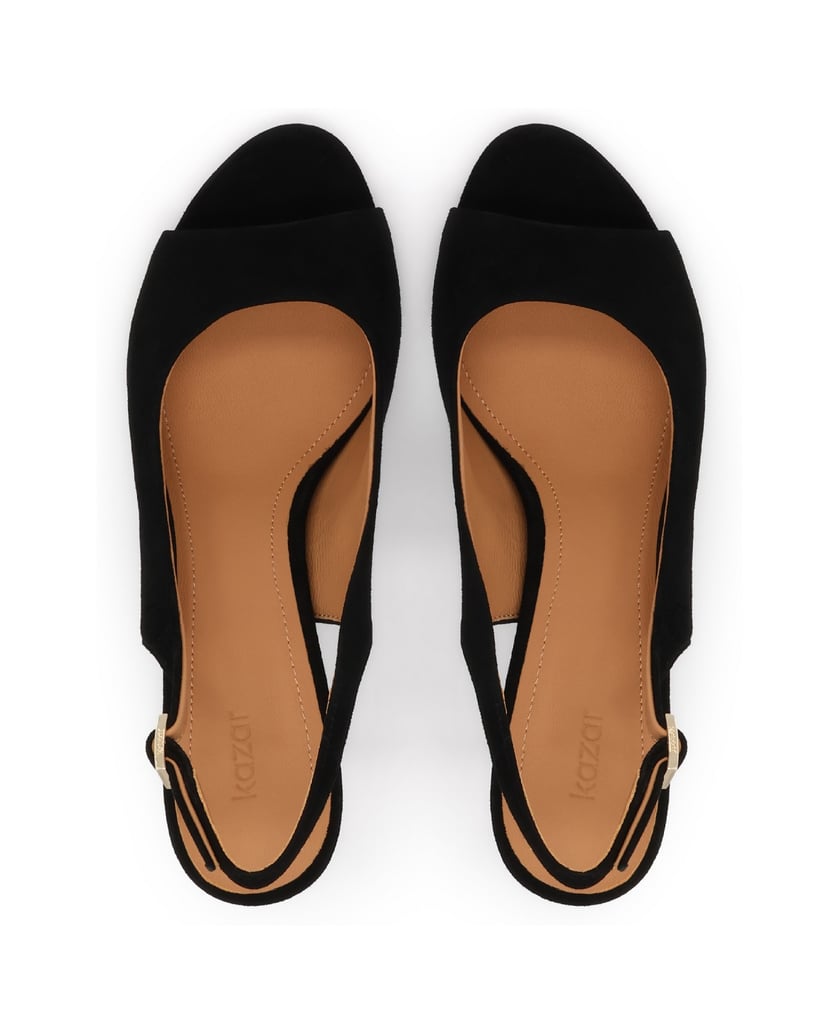 Kazar-Black-pumps-with-open-heel-and-peep-toe-nose-čierna