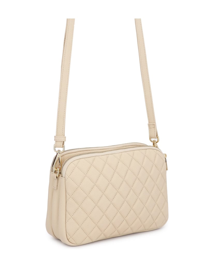 Kazar-Beige-quilted-strap-bag-béžová