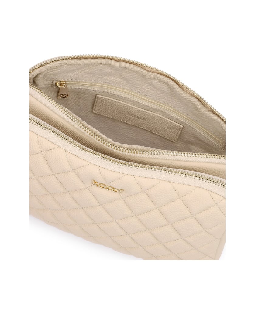 Kazar-Beige-quilted-strap-bag-béžová