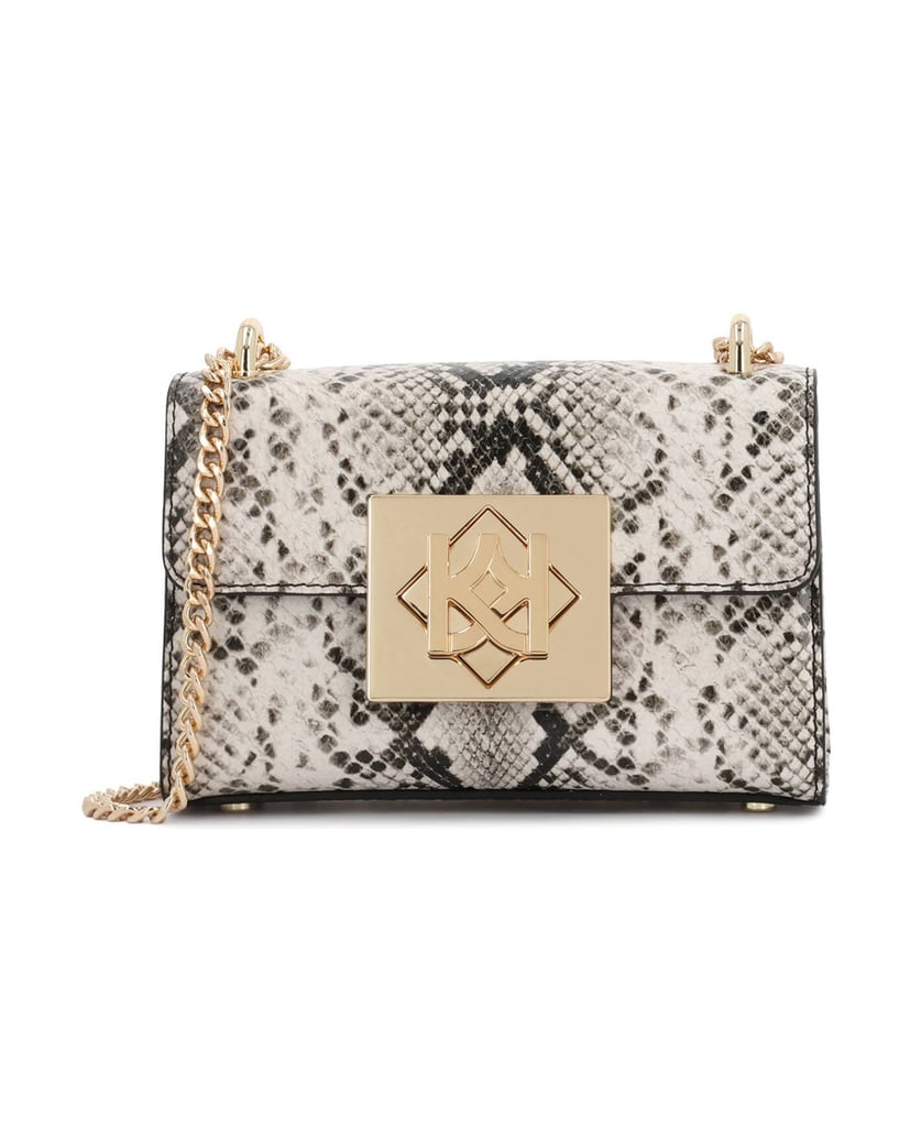 Kazar-Snake-small-handbag-with-chain-bílá