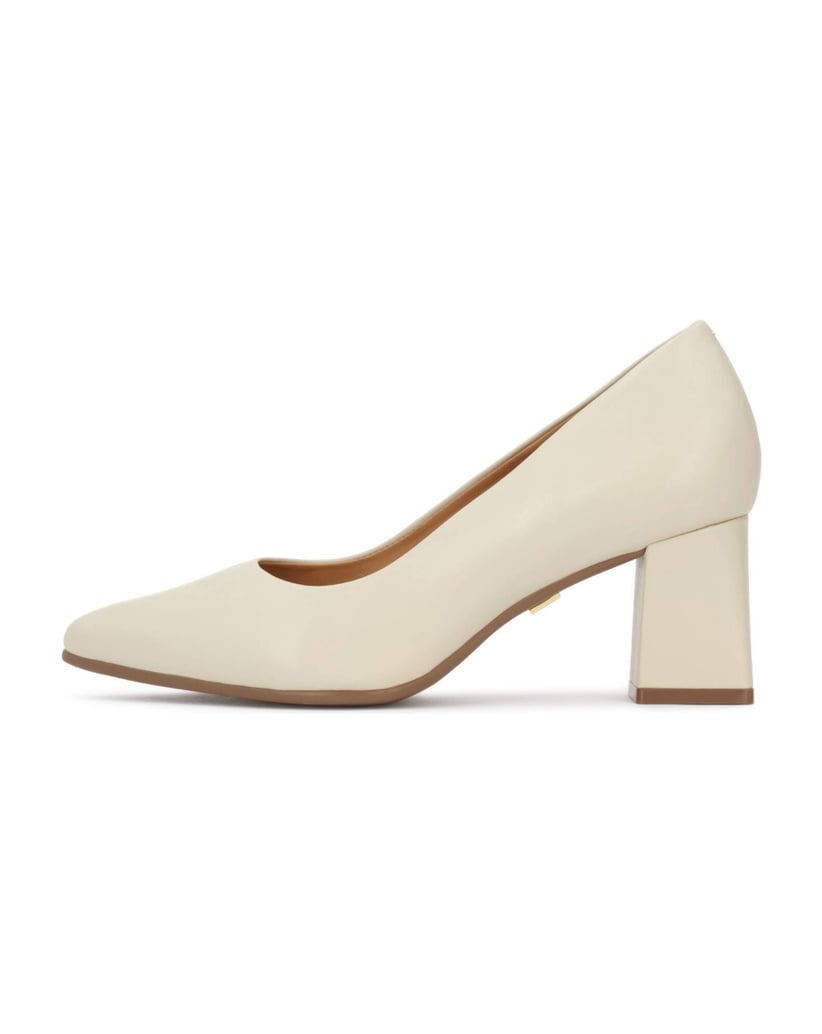 Kazar-Lederpumps-mit-breitem-Absatz-weiss