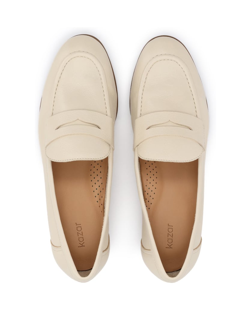 Kazar-Halbschuhe-aus-Leder-zum-Hineinschlüpfen-weiss