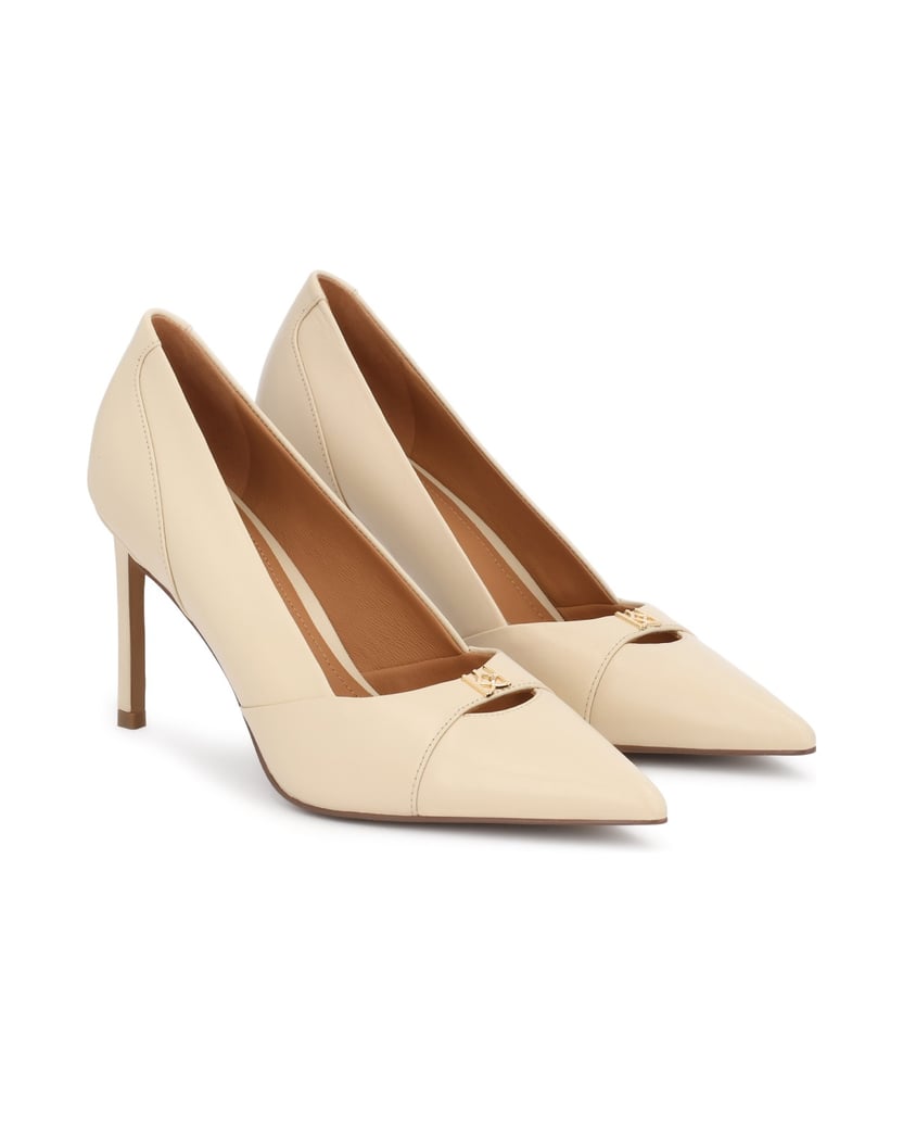 Kazar-Beige-pumps-with-subtle-monogram-detailing-béžová
