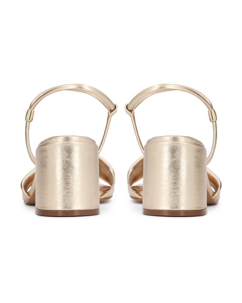 Kazar-Gold-leather-post-sandals-zlatá