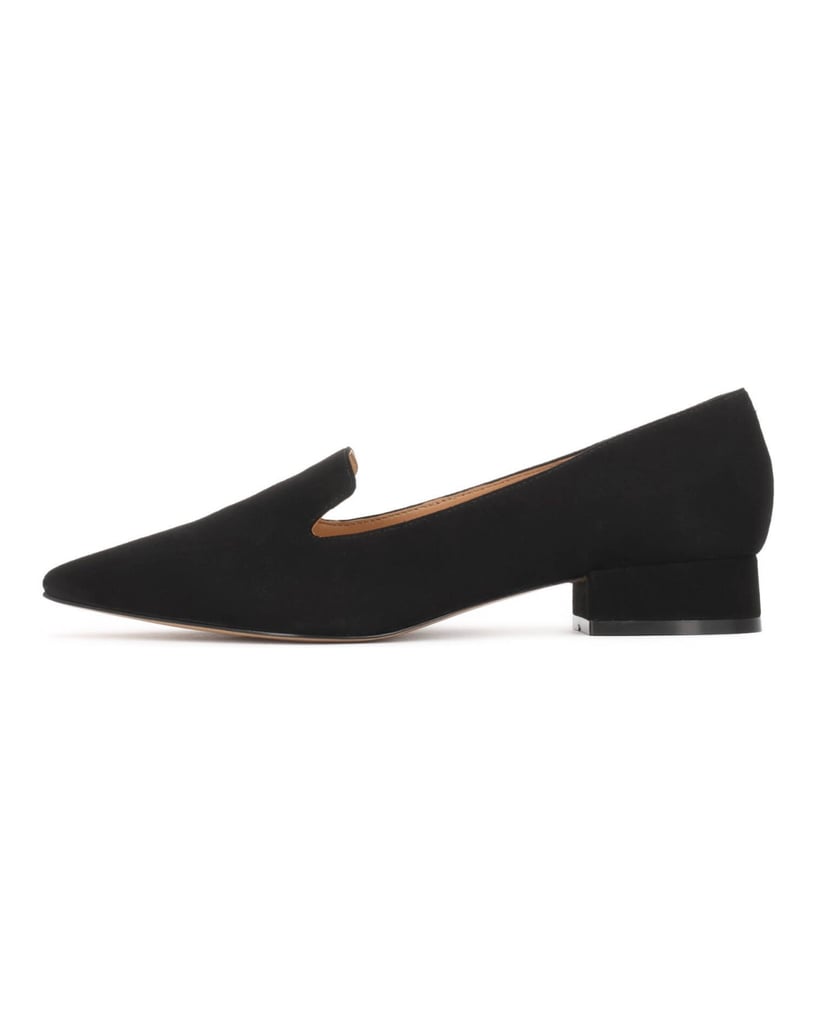 Kazar-Suede-low-heeled-pumps-čierna