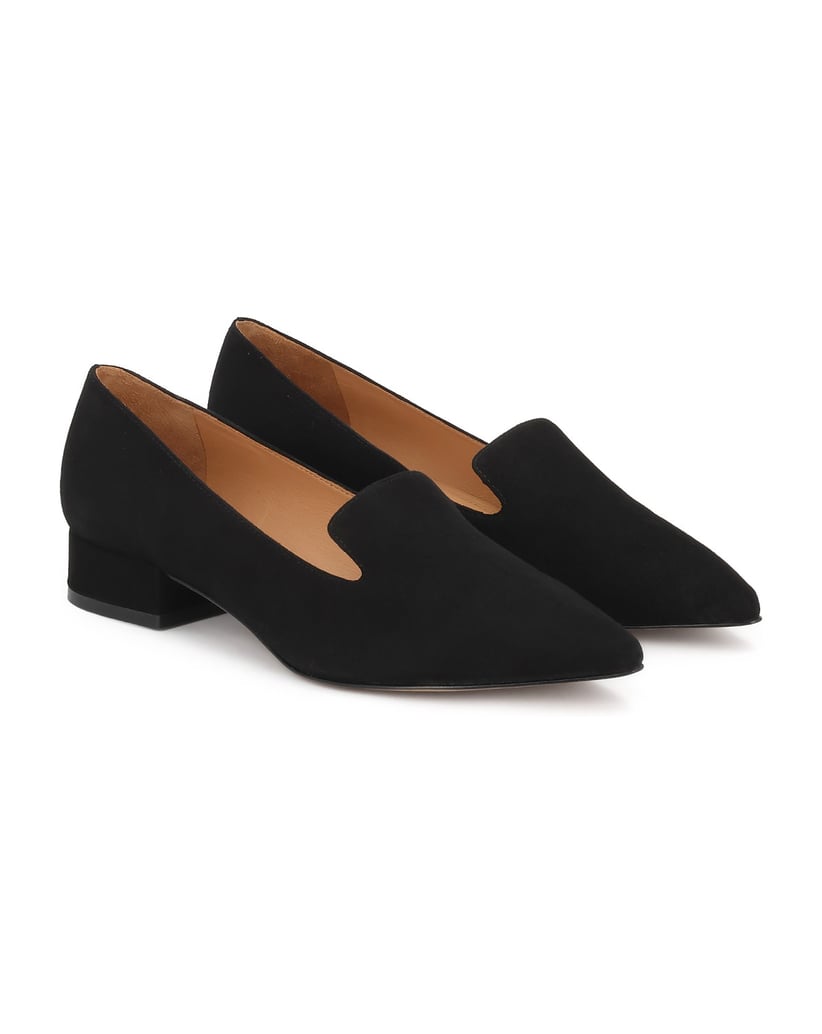 Kazar-Suede-low-heeled-pumps-čierna