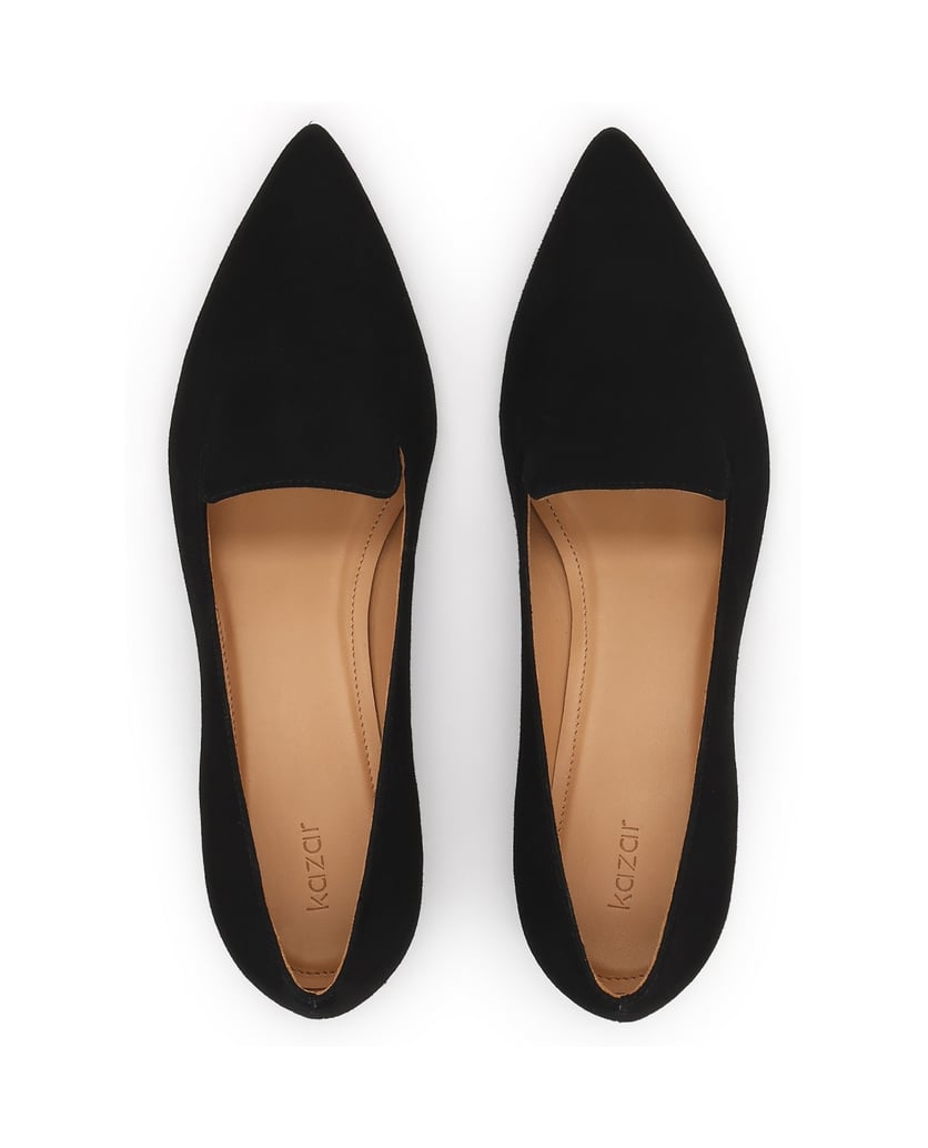 Kazar-Suede-low-heeled-pumps-čierna
