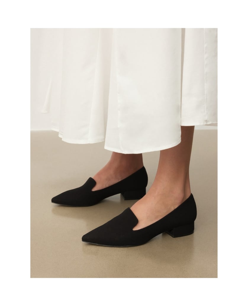 Kazar-Suede-low-heeled-pumps-čierna
