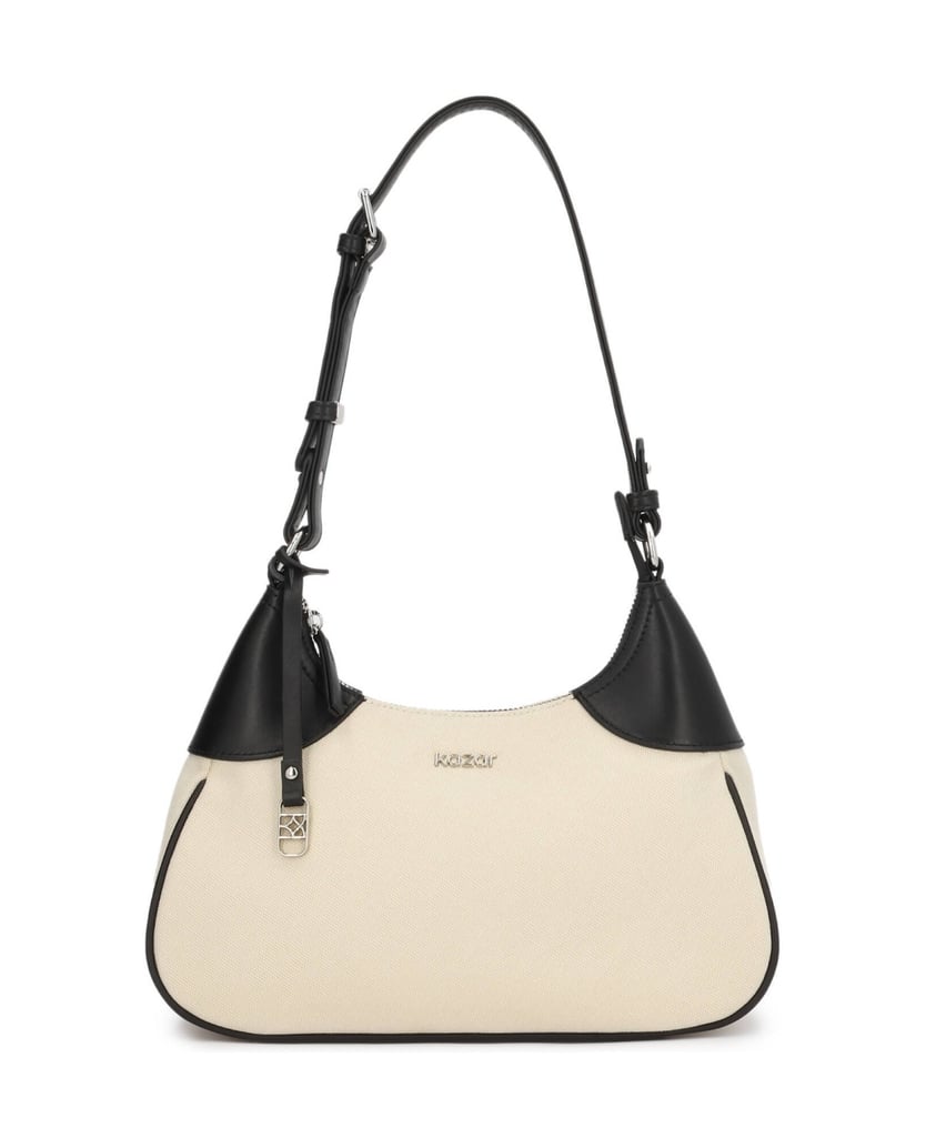 Kazar-Shoulder-bag-in-fabric-and-leather-béžová