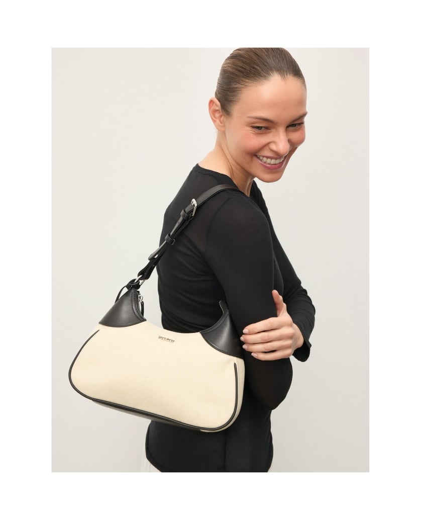 Kazar-Shoulder-bag-in-fabric-and-leather-béžová
