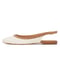 Kazar&nbsp;Flache Slingback Pumps mit Monogrammen&nbsp;weiss