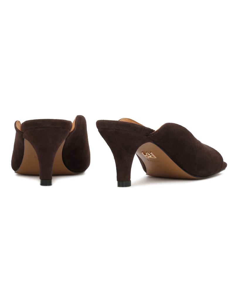 Kazar-Suede-mules-with-a-fashionable-cut-tmavá-hnedá
