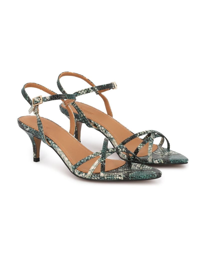 Kazar-Multicolored-snakeskin-pattern-sandals-zelená