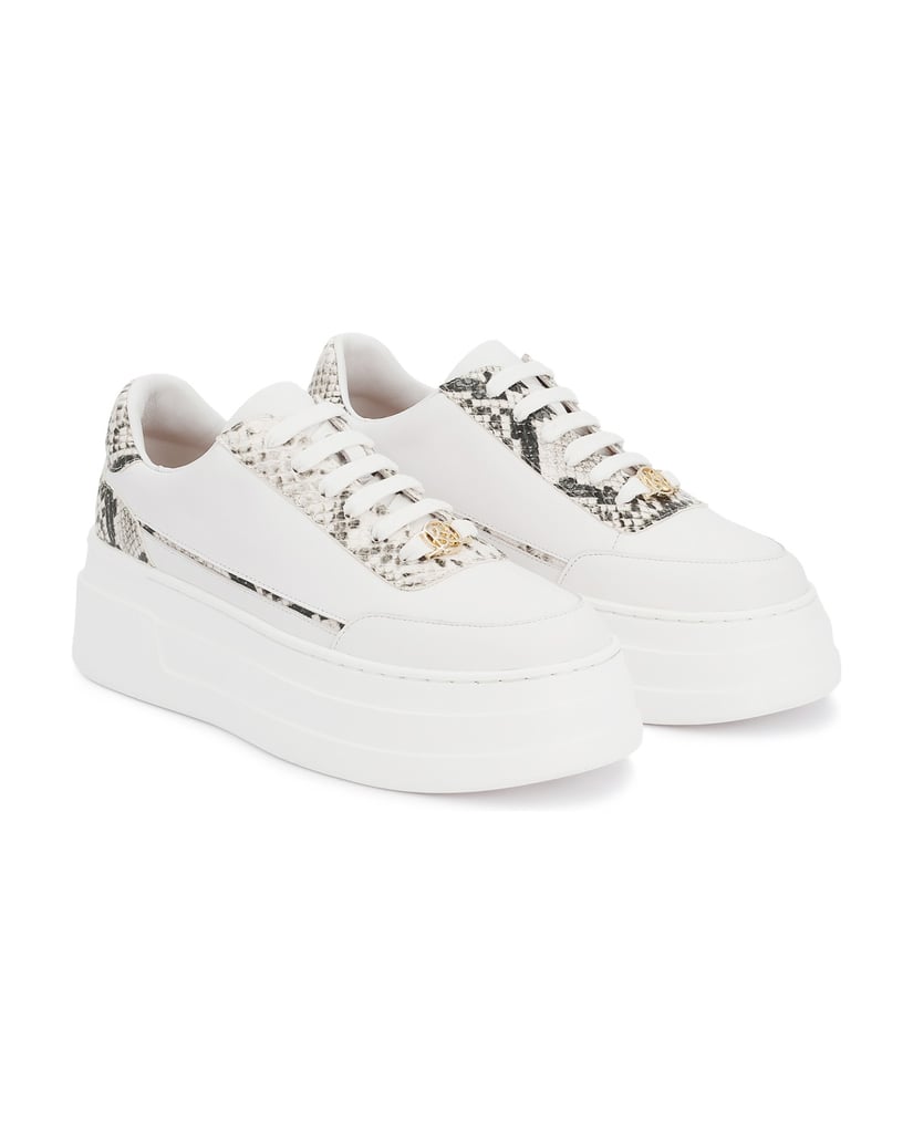 Kazar-White-leather-sneakers-with-snakeskin-motif-bílá