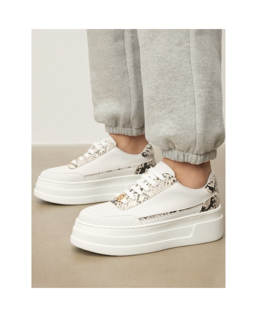 Kazar-White-leather-sneakers-with-snakeskin-motif-bílá