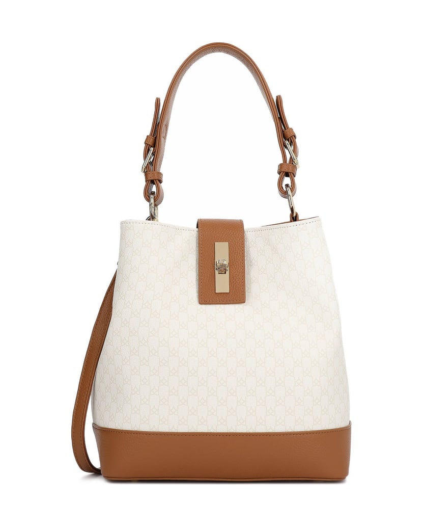 Kazar-Two-tone-handbag-with-a-subtle-pattern-bílá