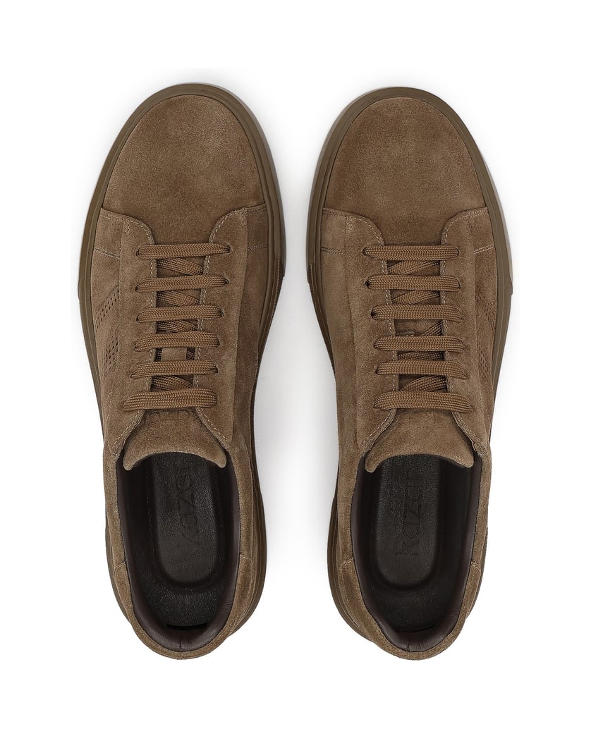 Kazar-Suede-sneakers-with-decorative-stitching-hnedá
