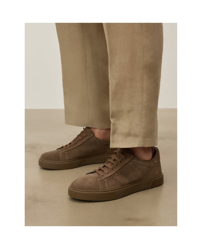Kazar-Suede-sneakers-with-decorative-stitching-hnedá