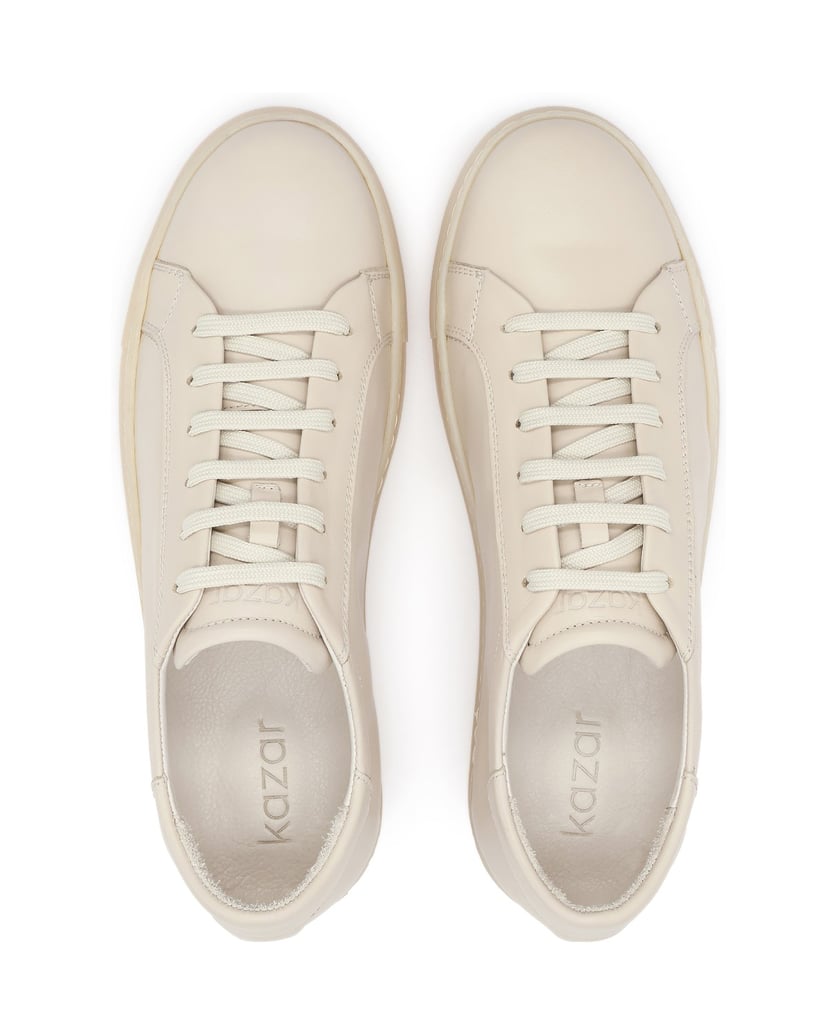 Kazar-Beige-leather-men's-sneakers-in-smart-casual-style-béžová