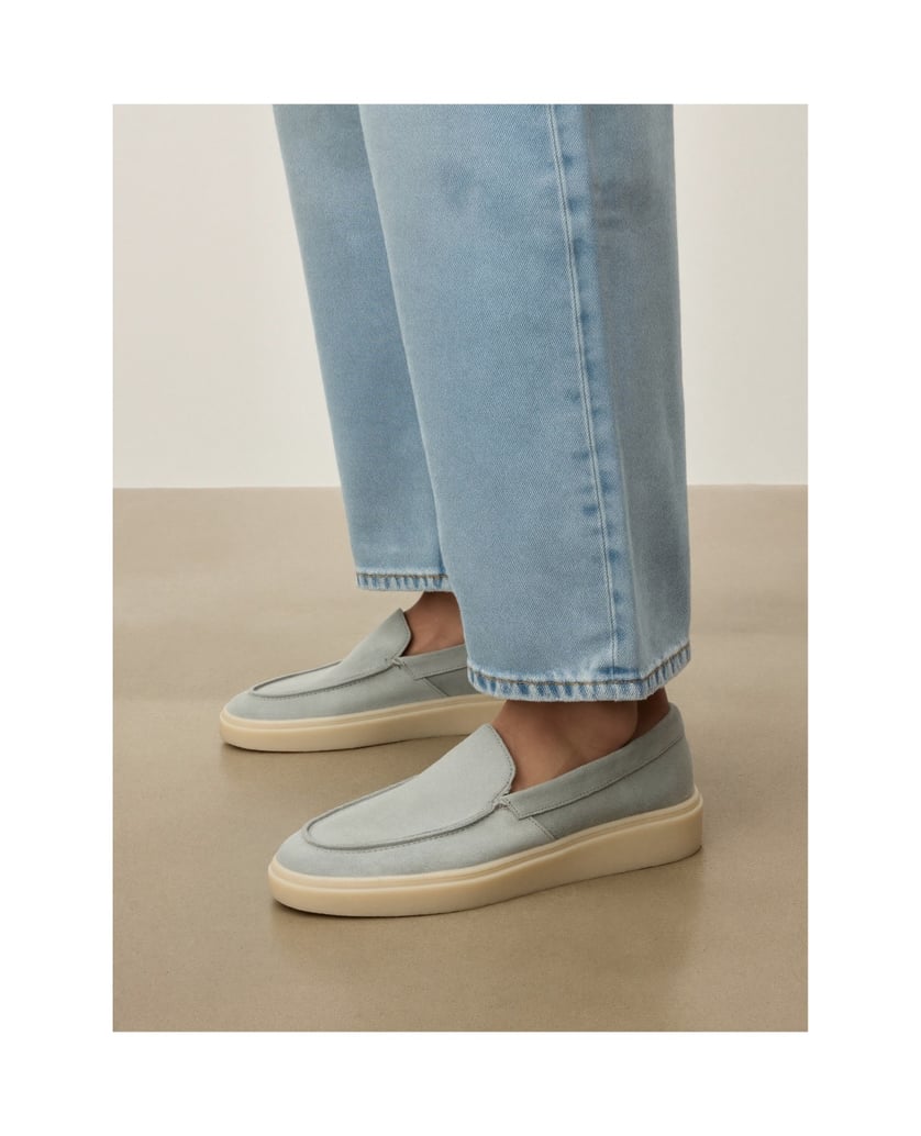 Kazar-Grey-suede-loafers-with-a-sneaker-style-sole-šedá