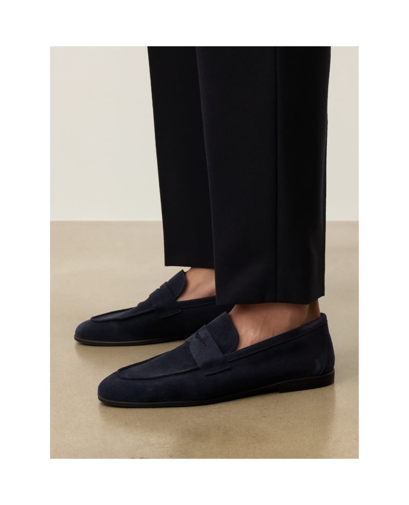 Kazar-Navy-blue-suede-loafers-tmavá-modrá