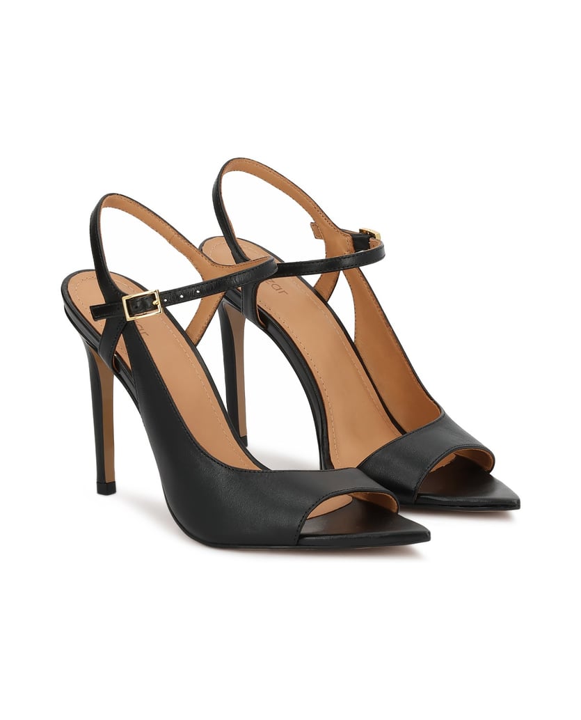 Kazar-Black-sandals-with-striking-cut-out-upper-černá