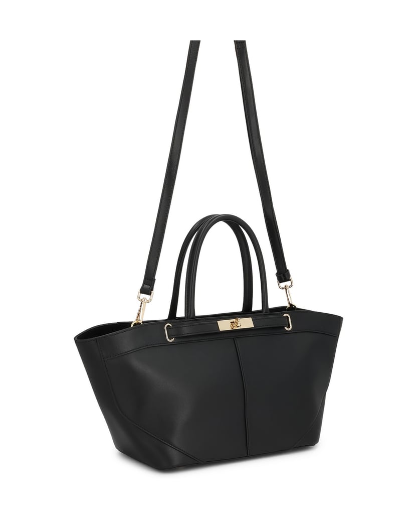 Kazar-Black-handbag-with-decorative-clasp-černá