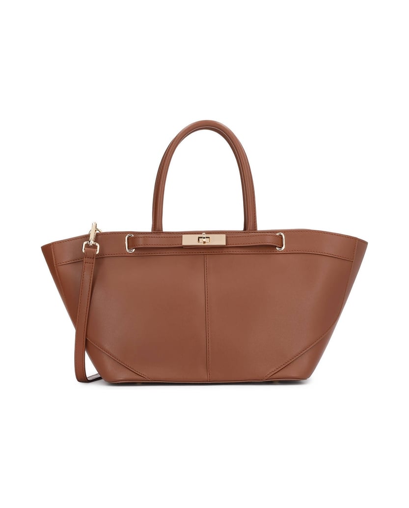 Kazar-Brown-leather-expandable-handbag-velbloudí