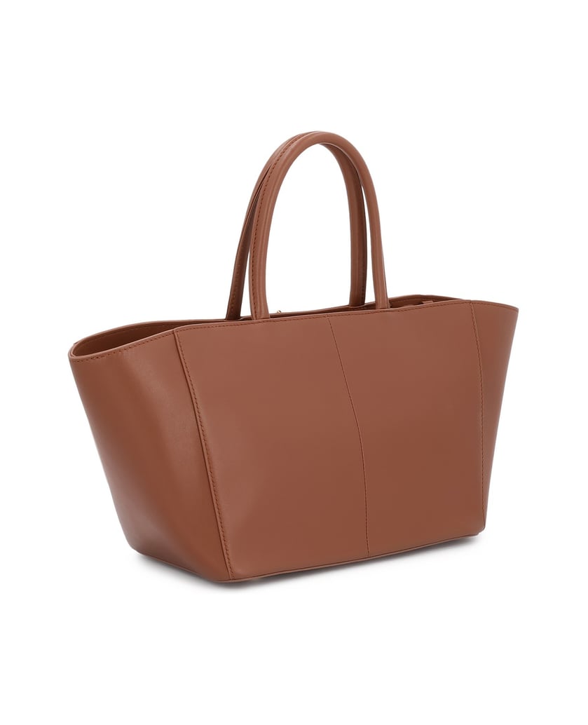 Kazar-Brown-leather-expandable-handbag-velbloudí