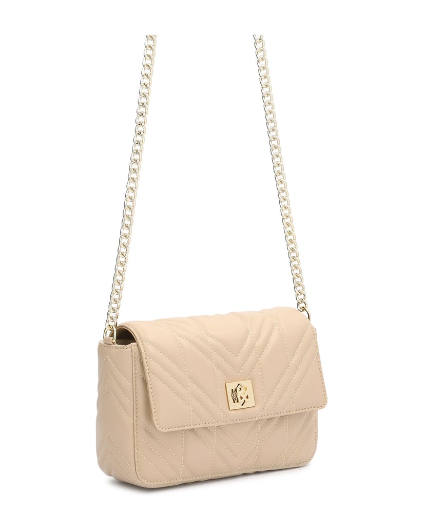 Kazar-Small-beige-handbag-with-quilting-béžová