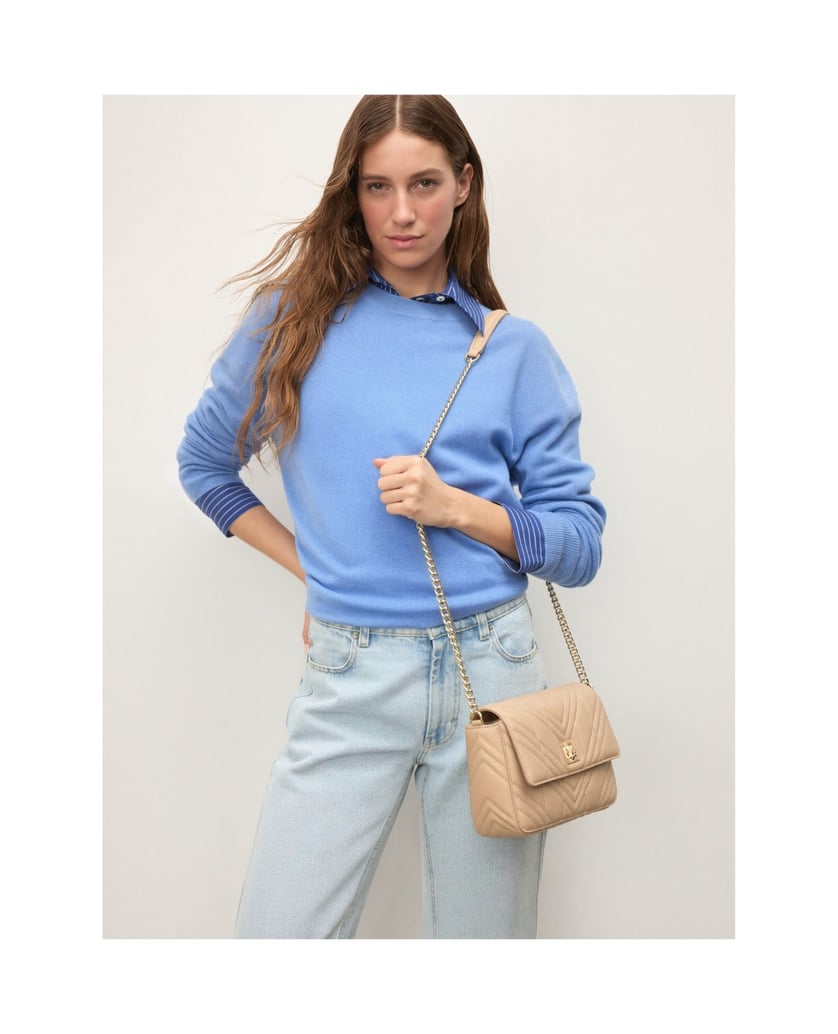 Kazar-Small-beige-handbag-with-quilting-béžová