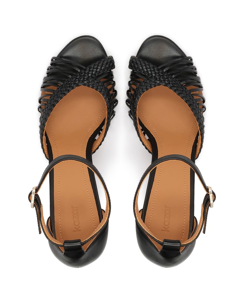 Kazar-Black-sandals-with-braided-upper-čierna