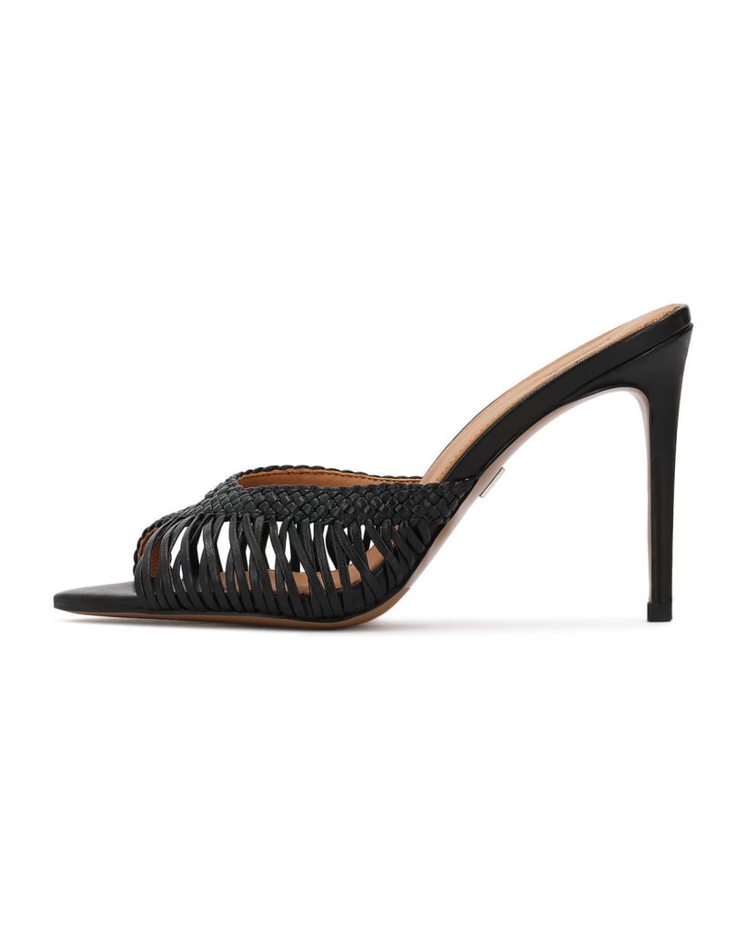 Kazar-Heeled-mules-with-braided-upper-černá