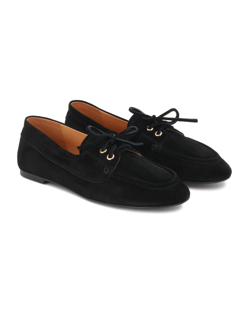 Kazar-Black-suede-lace-up-shoes-černá