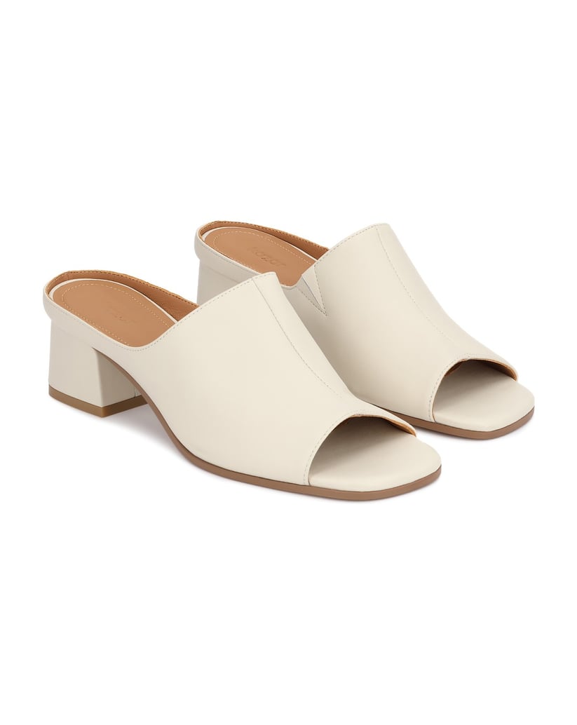 Kazar-Heeled-leather-mules-bílá