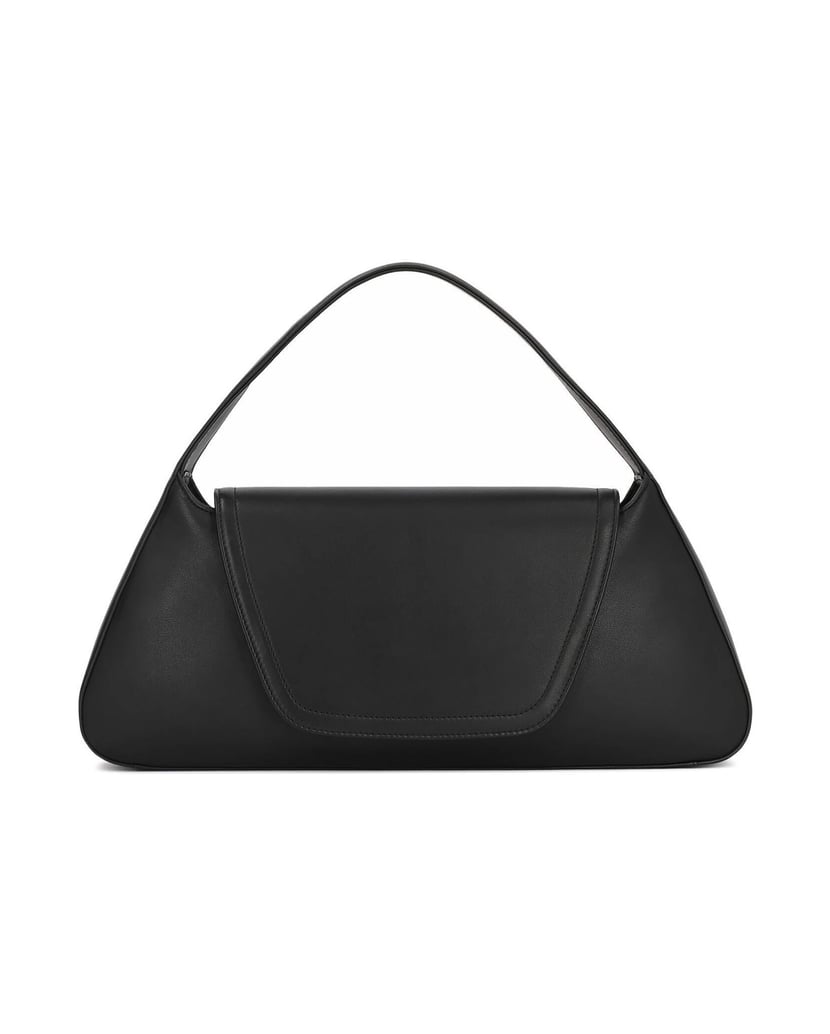 Kazar-Black-handbag-with-natural-leather-flap-čierna