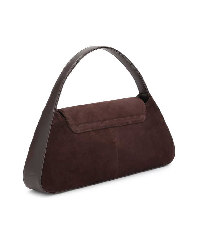 Kazar-Dark-brown-suede-handbag-tmavě-hnědá