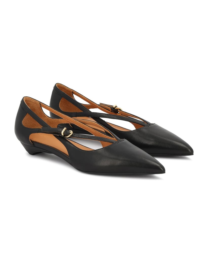 Kazar-Black-leather-pumps-with-straps-černá