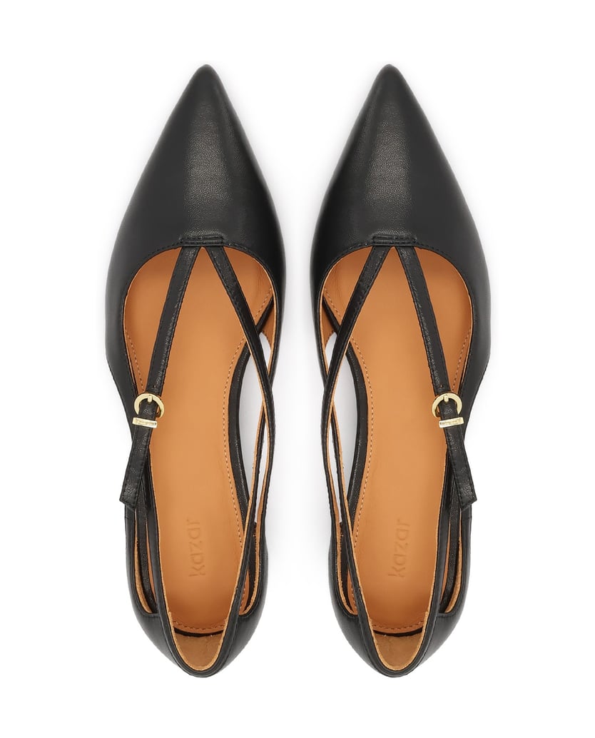 Kazar-Black-leather-pumps-with-straps-černá