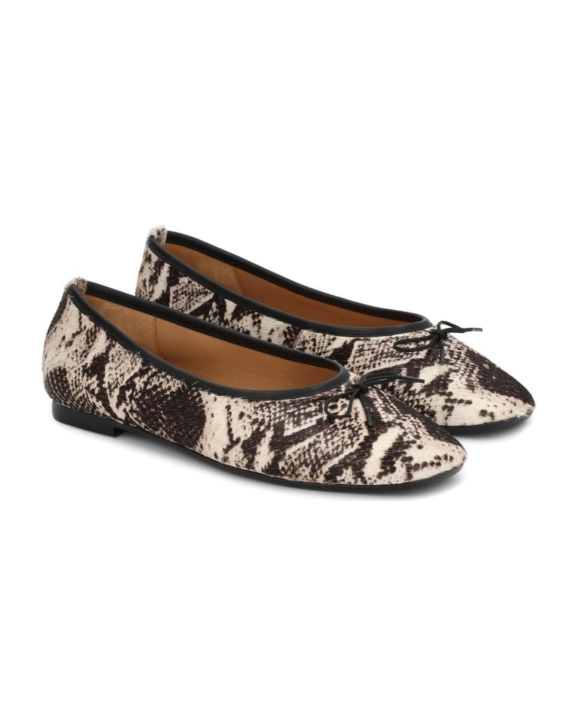 Kazar-Patterned-leather-ballerinas-with-natural-hair-finish-tmavě-hnědá