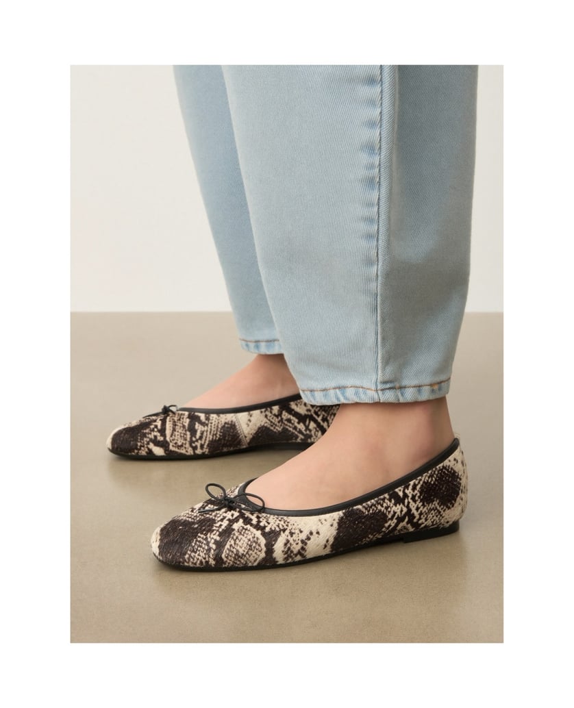 Kazar-Patterned-leather-ballerinas-with-natural-hair-finish-tmavě-hnědá