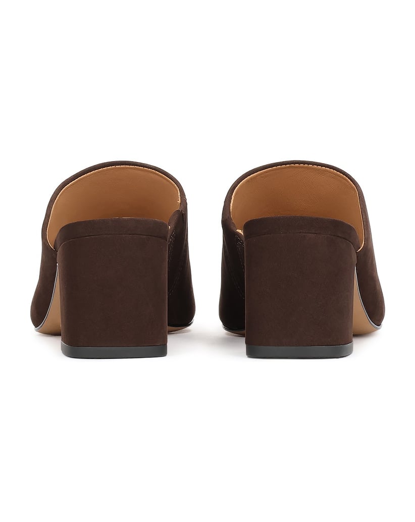 Kazar-Brown-suede-mules-tmavá-hnedá
