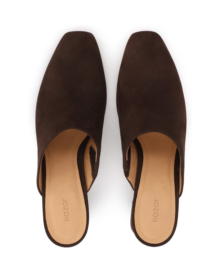 Kazar-Brown-suede-mules-tmavá-hnedá