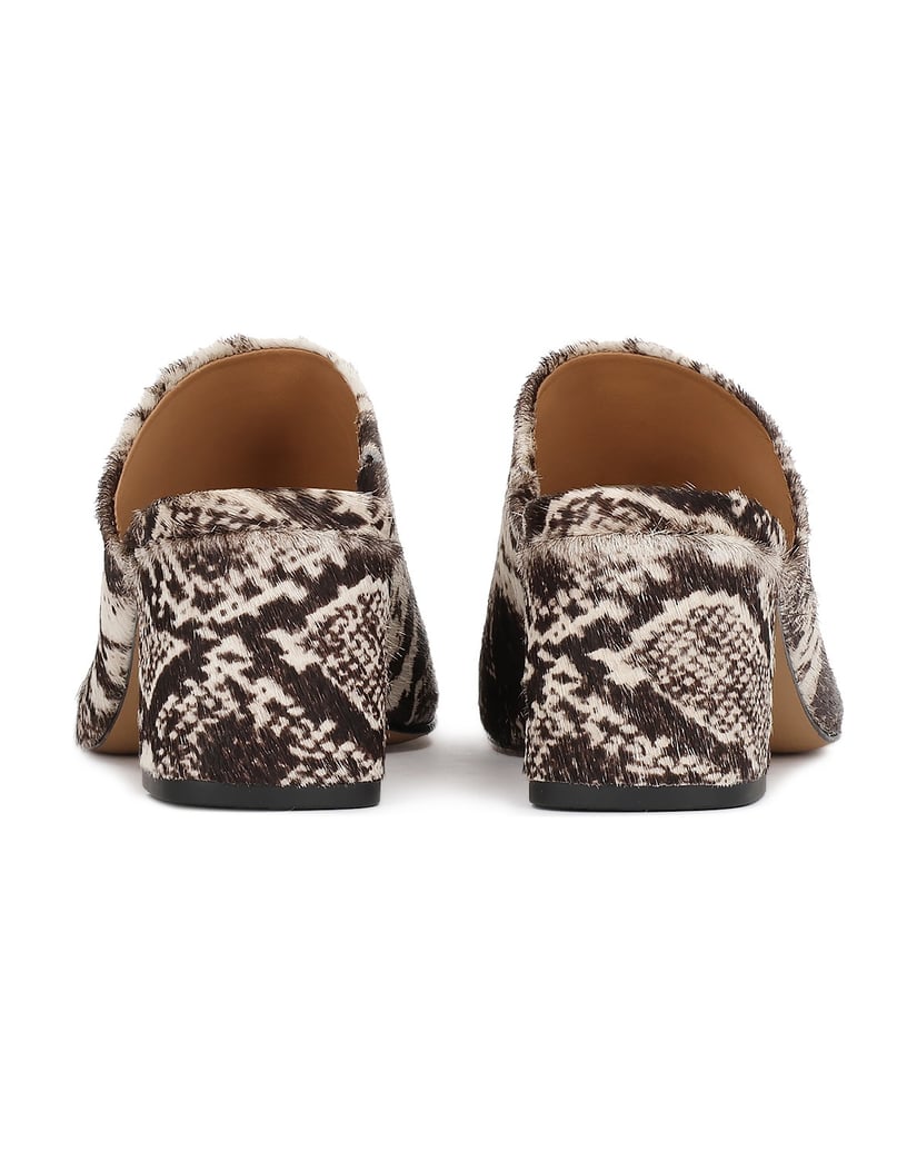Kazar-Mules-made-of-patterned-leather-with-natural-hair-finish-tmavě-hnědá