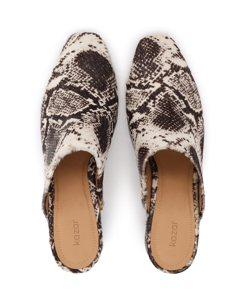 Kazar-Mules-made-of-patterned-leather-with-natural-hair-finish-tmavě-hnědá
